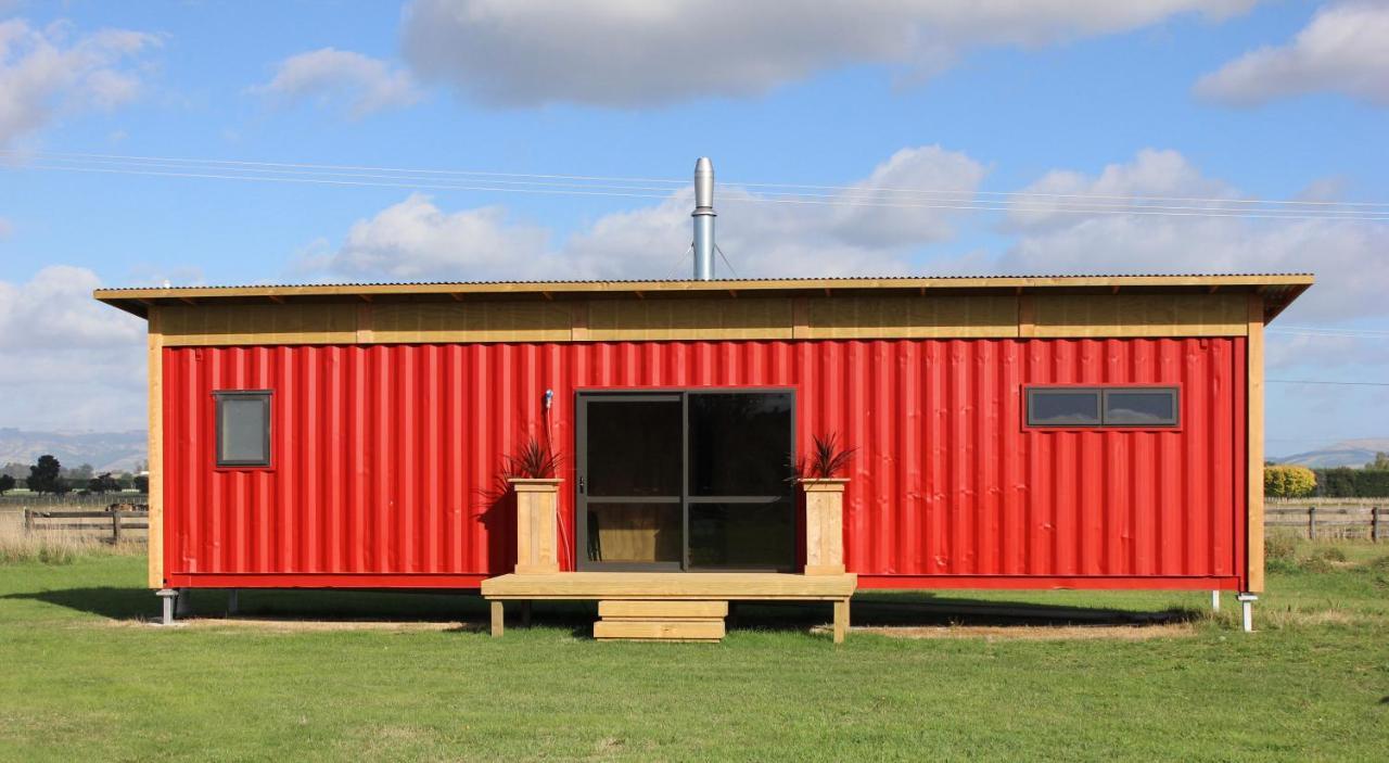 Luxury Container Cabin Masterton Exterior foto